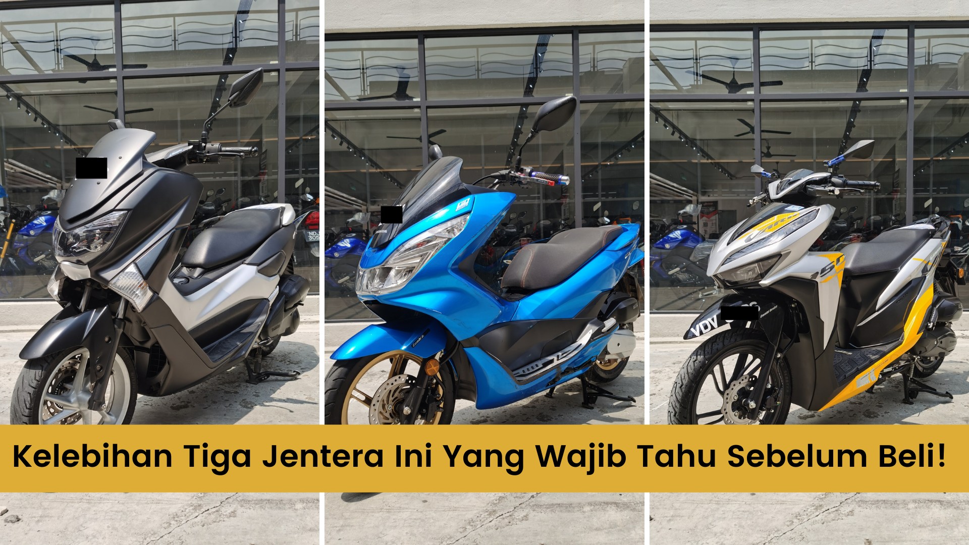 Yamaha Nmax VS Honda Vario VS Honda PCX150 - Mana Bagus?