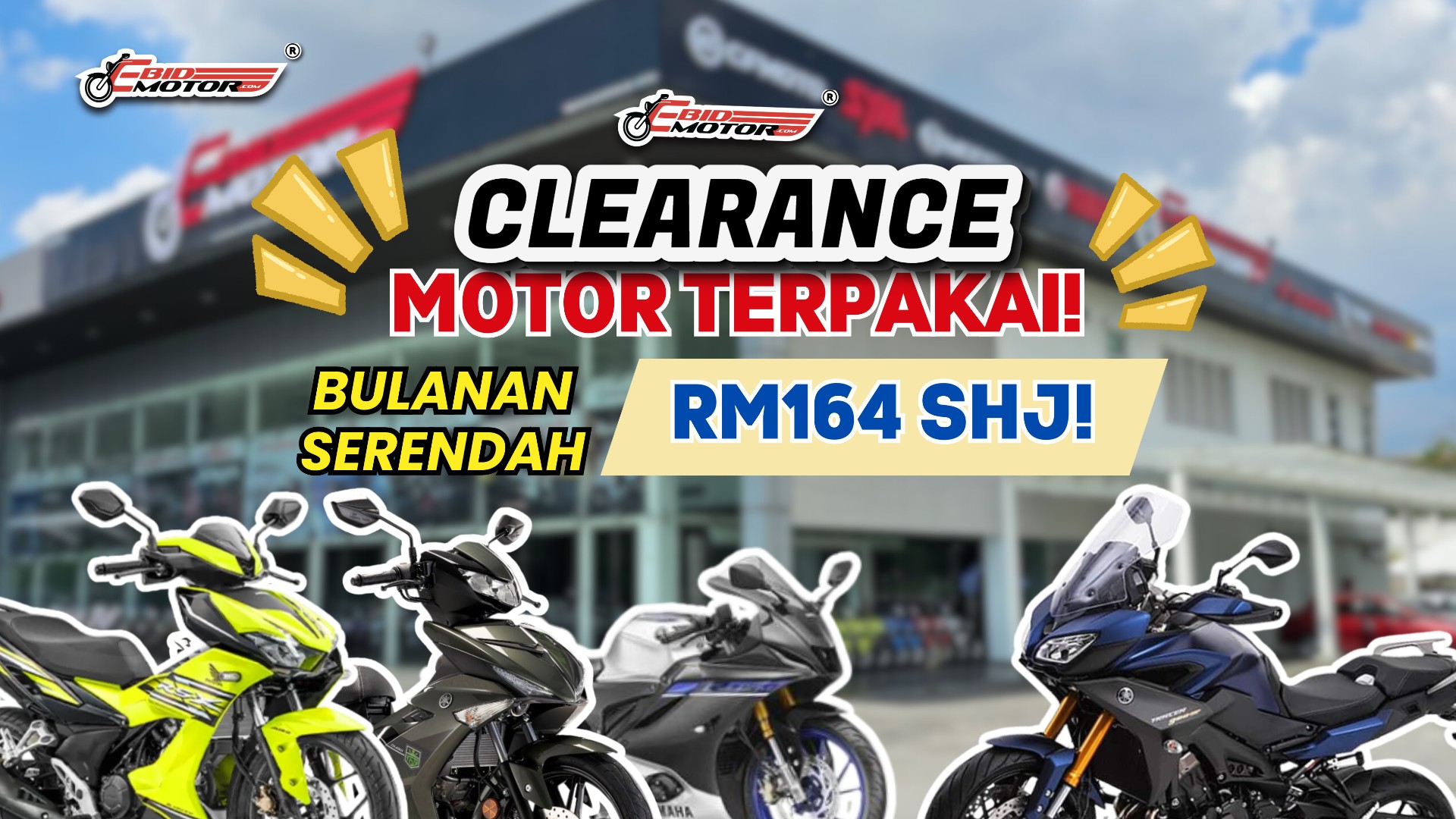 Beli Motor Terpakai Berkualiti Di Ebid Motor Shah Alam! Boleh Loan, Kelulusan Pantas!