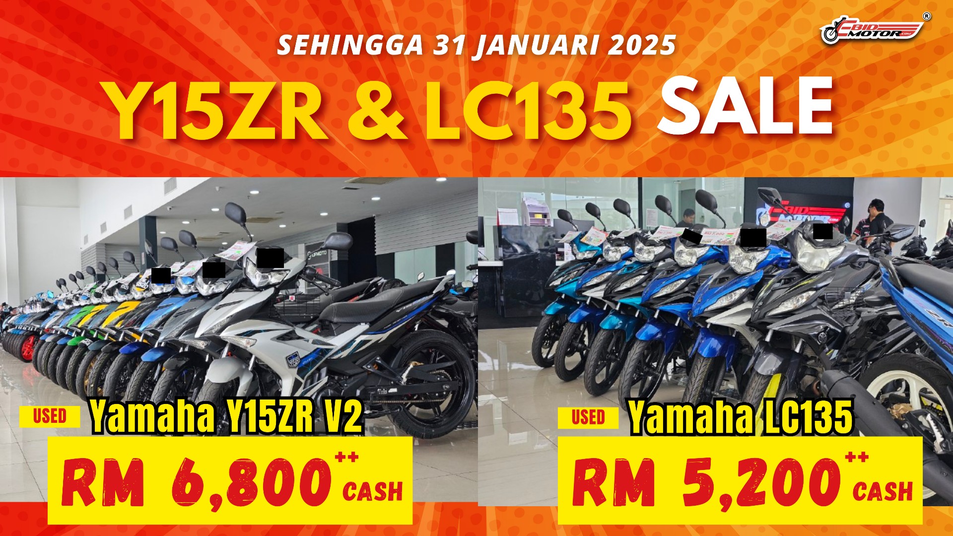 Clearance Sale Motor KING! Serious Hanya RM5,xxx - RM6,xxx Sahaja !!