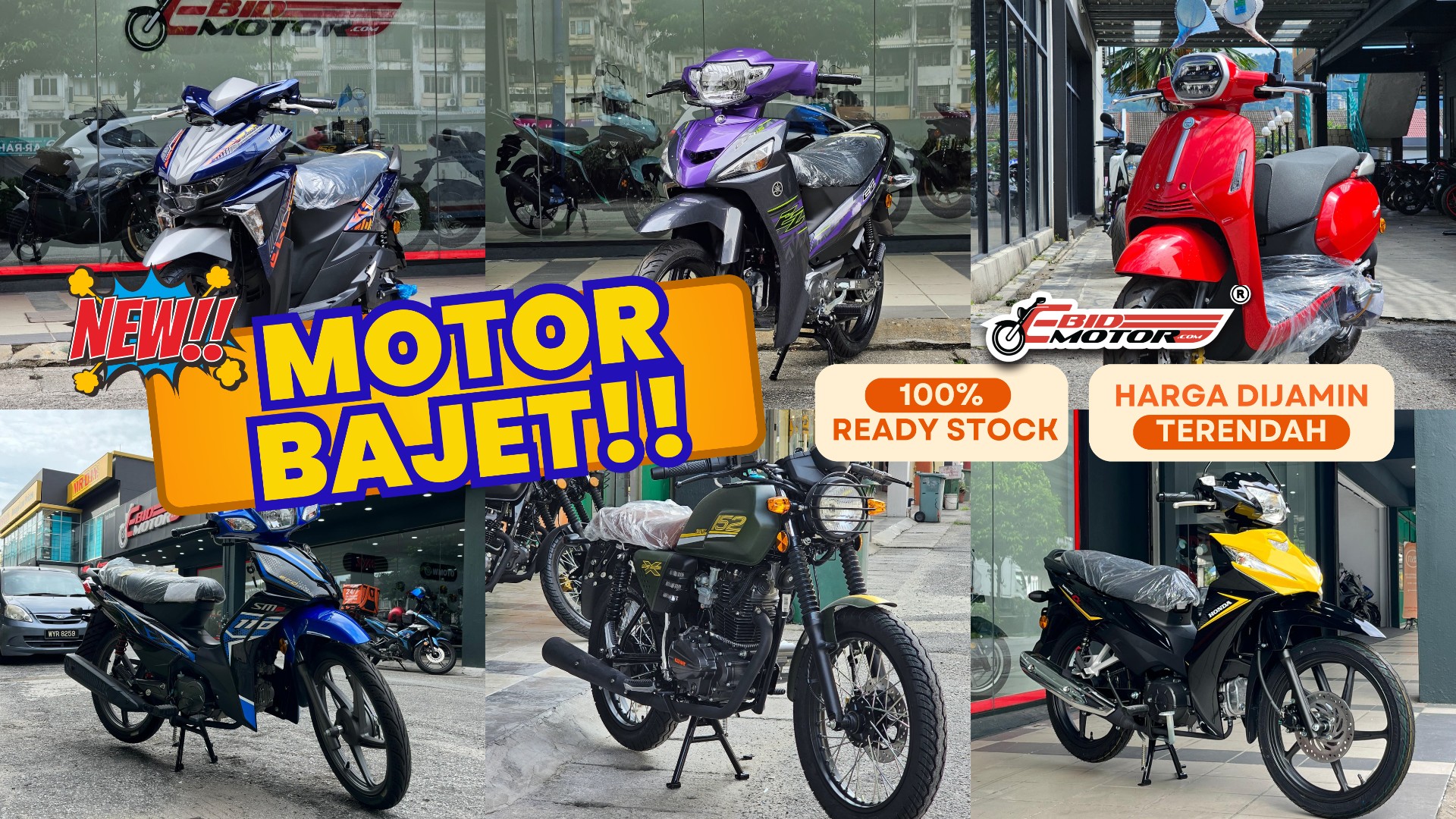 Dari RM2,988, Inilah Motor Bajet BARU Yang Korang Boleh Beli!