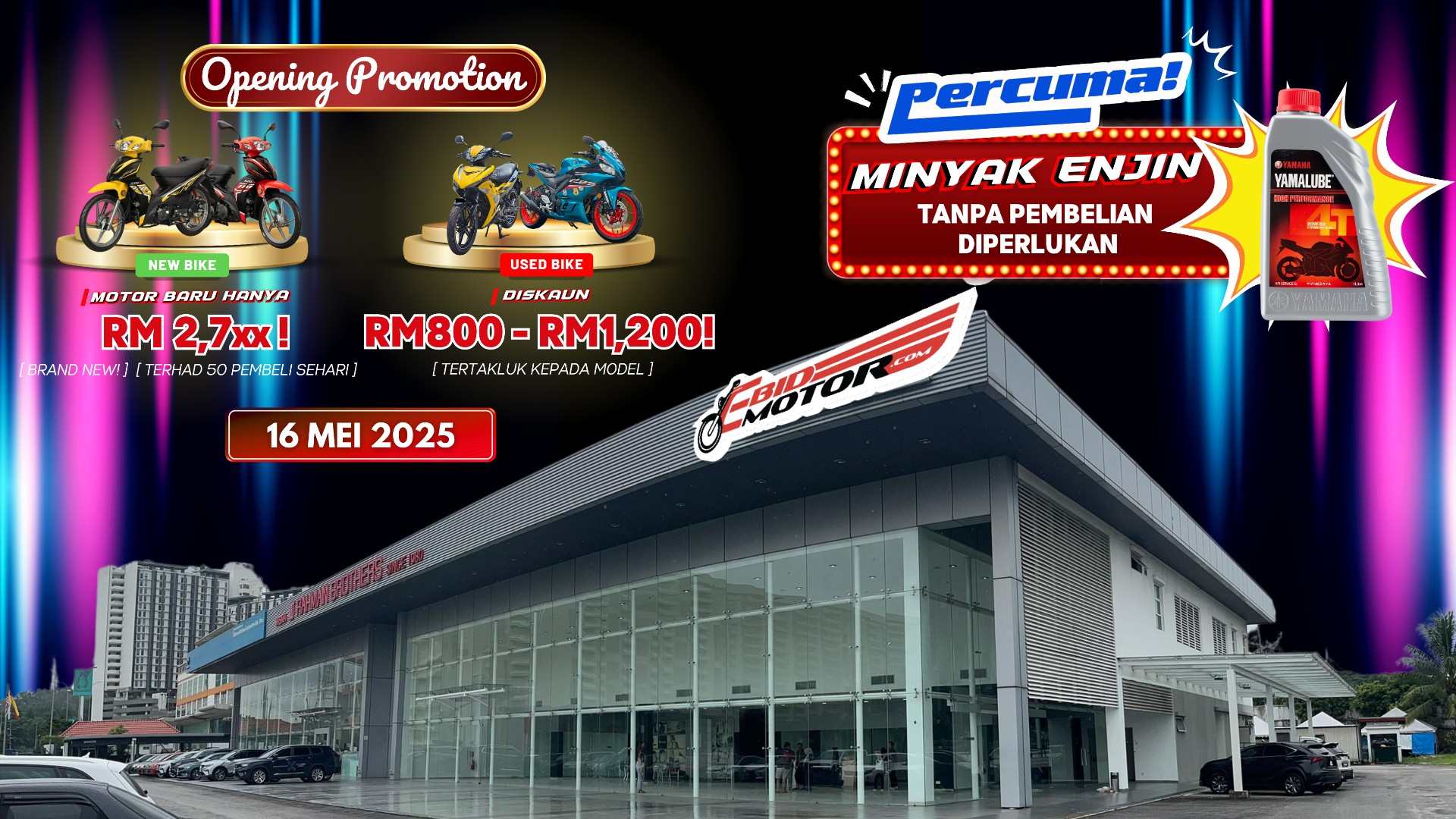 9 Promosi Unik HANYA Di Flagship Store Terbaru Ebid Motor Sdn Bhd!!